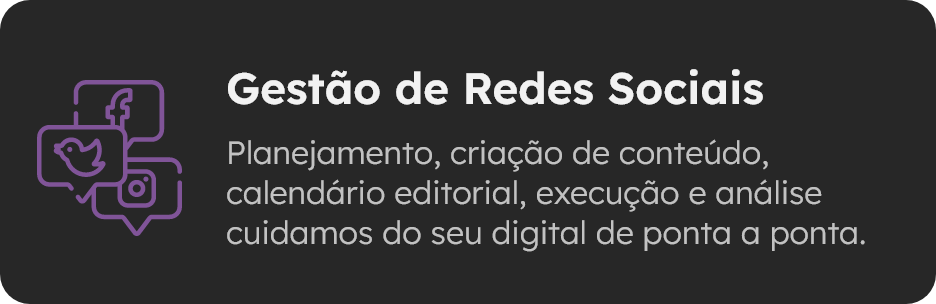 gestão de redes sociais, planejamento de conteúdo para engajamento digital.