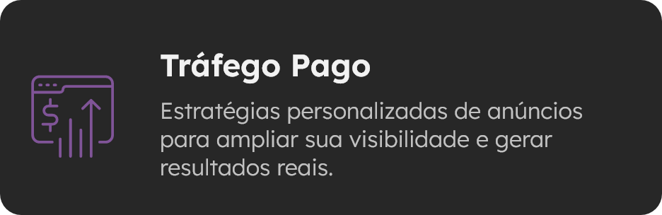 Gestão de campanhas de tráfego pago no Meta Ads e Google Ads.